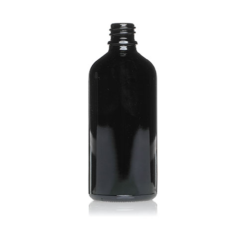 100ml Black Dropper Glass Bottle