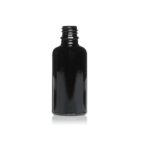 50ml Black Dropper Glass Bottle