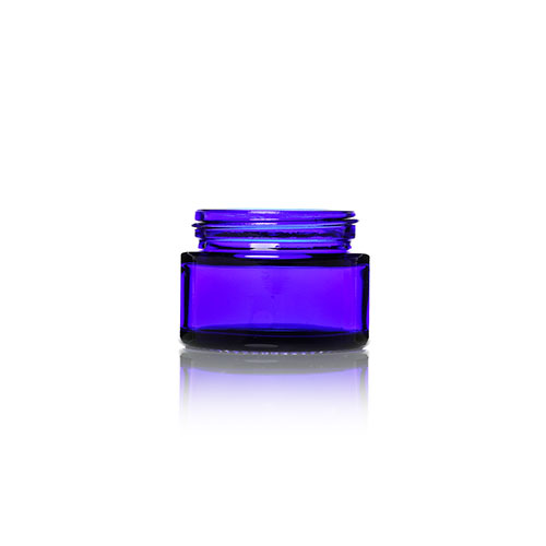 30ml Blue Glass Ointment Jars
