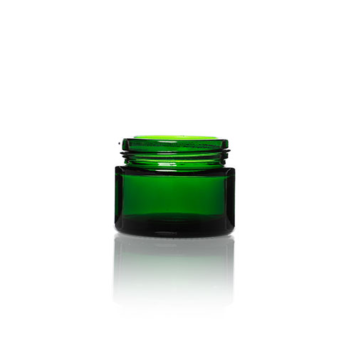 30ml Green Glass Ointment Jars