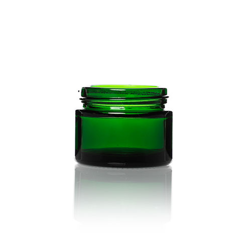 50ml Green Glass Ointment Jars