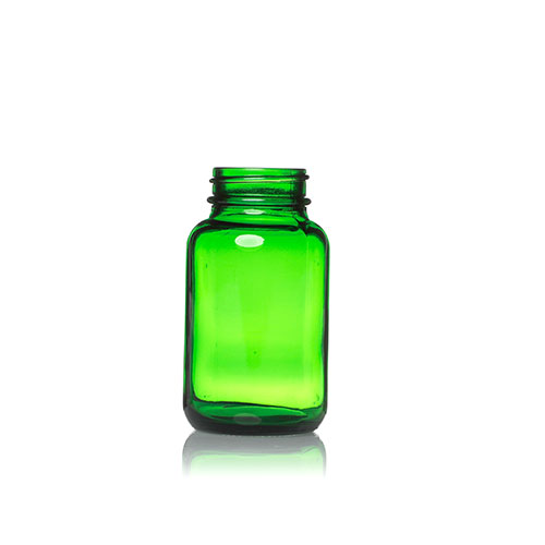 100ml Green Tablet Glass Bottles