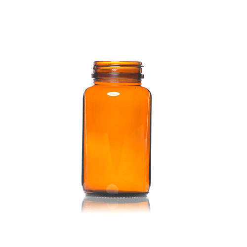 120ml Amber Tablet Glass Bottle