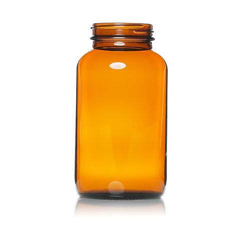 200ml Amber Tablet Glass Bottle