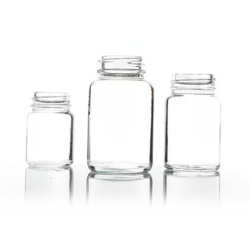 60ml Clear Tablet Glass Bottles