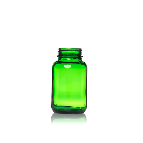 75ml Green Tablet Glass Bottles