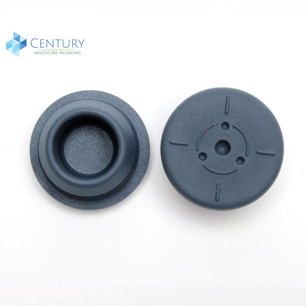 32mm grey butyl rubber stopper for glass bottle infusion