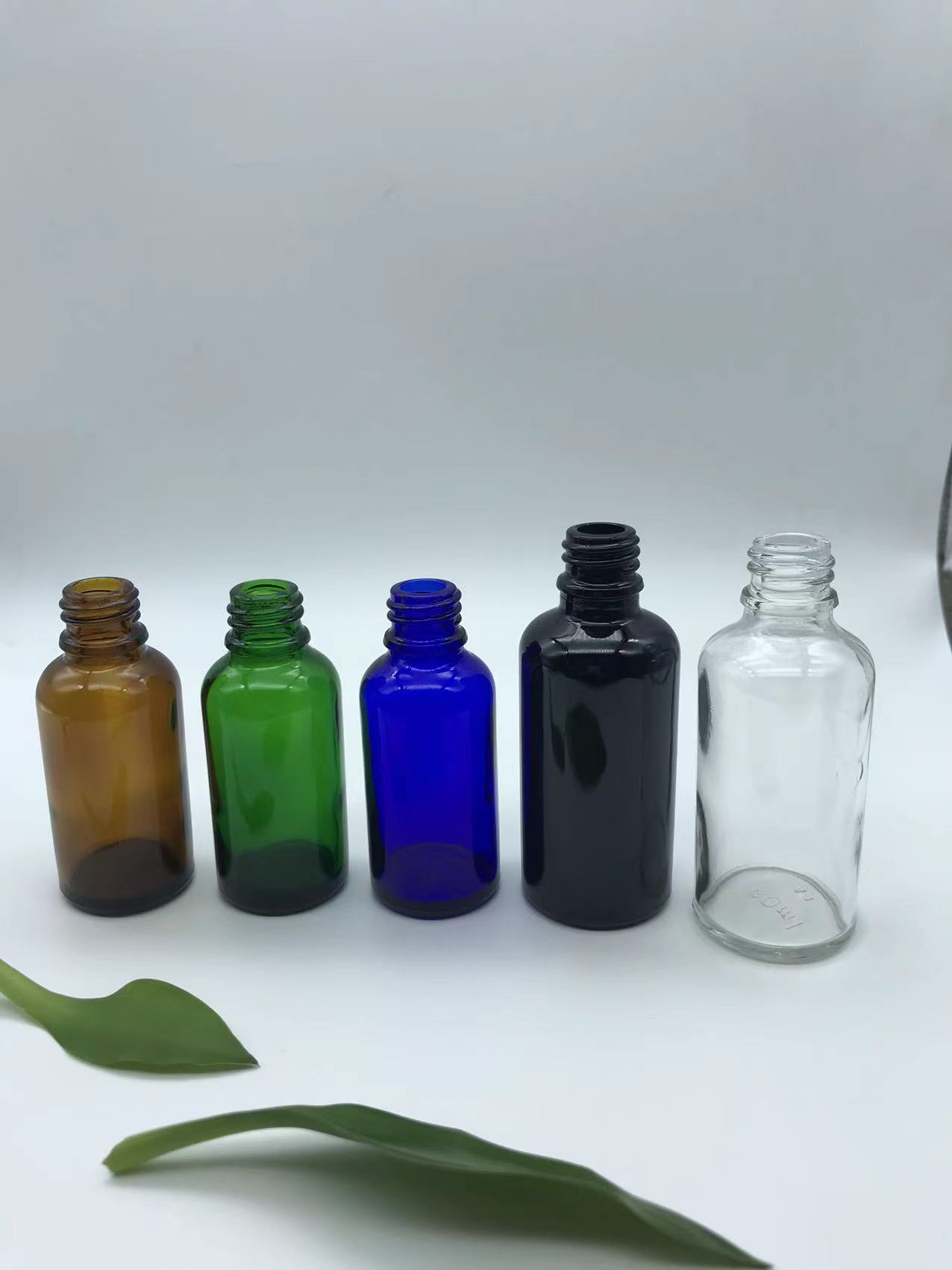 Blue Dropper Glass Bottle