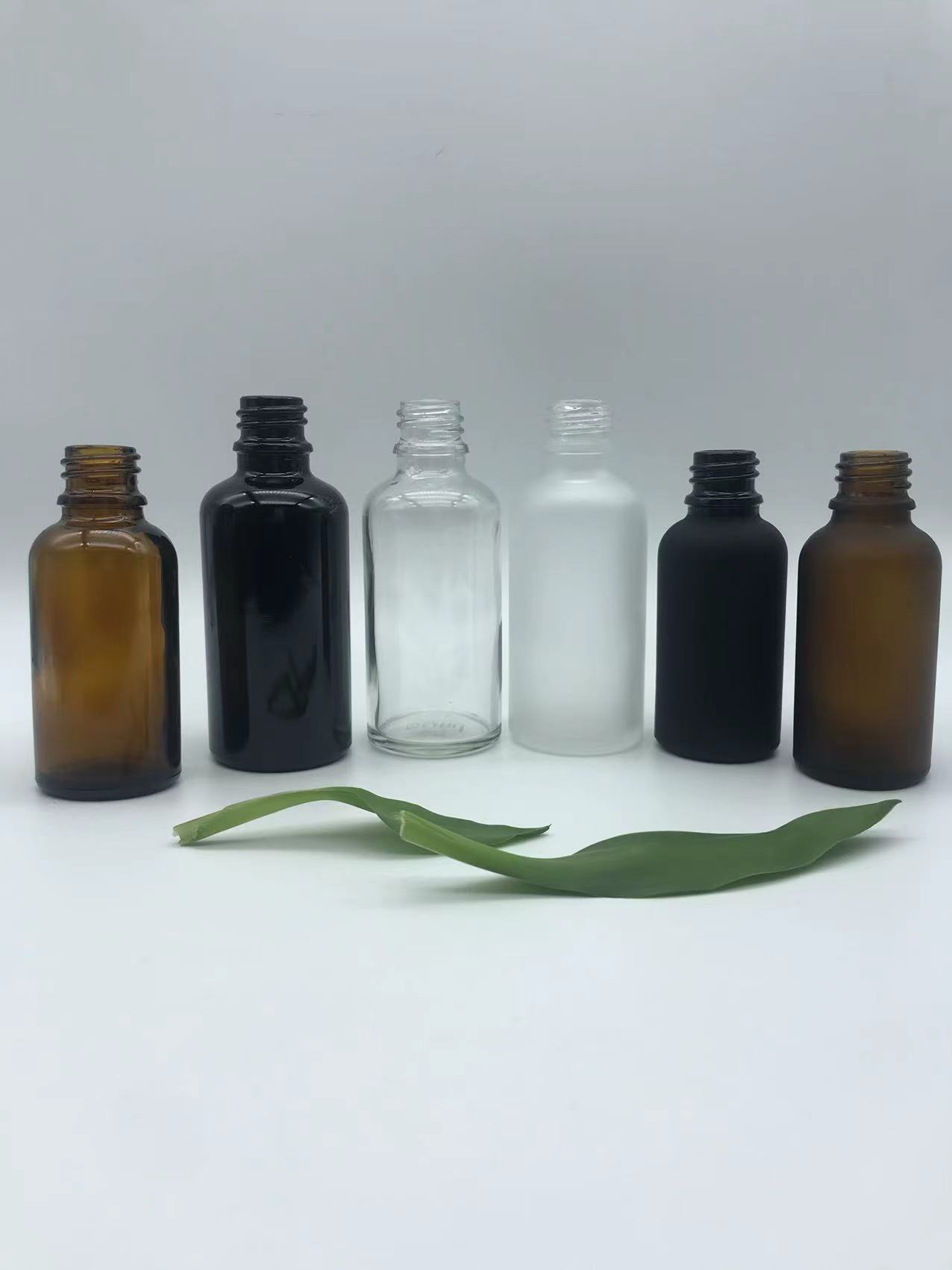 50ml Black Dropper Glass Bottle