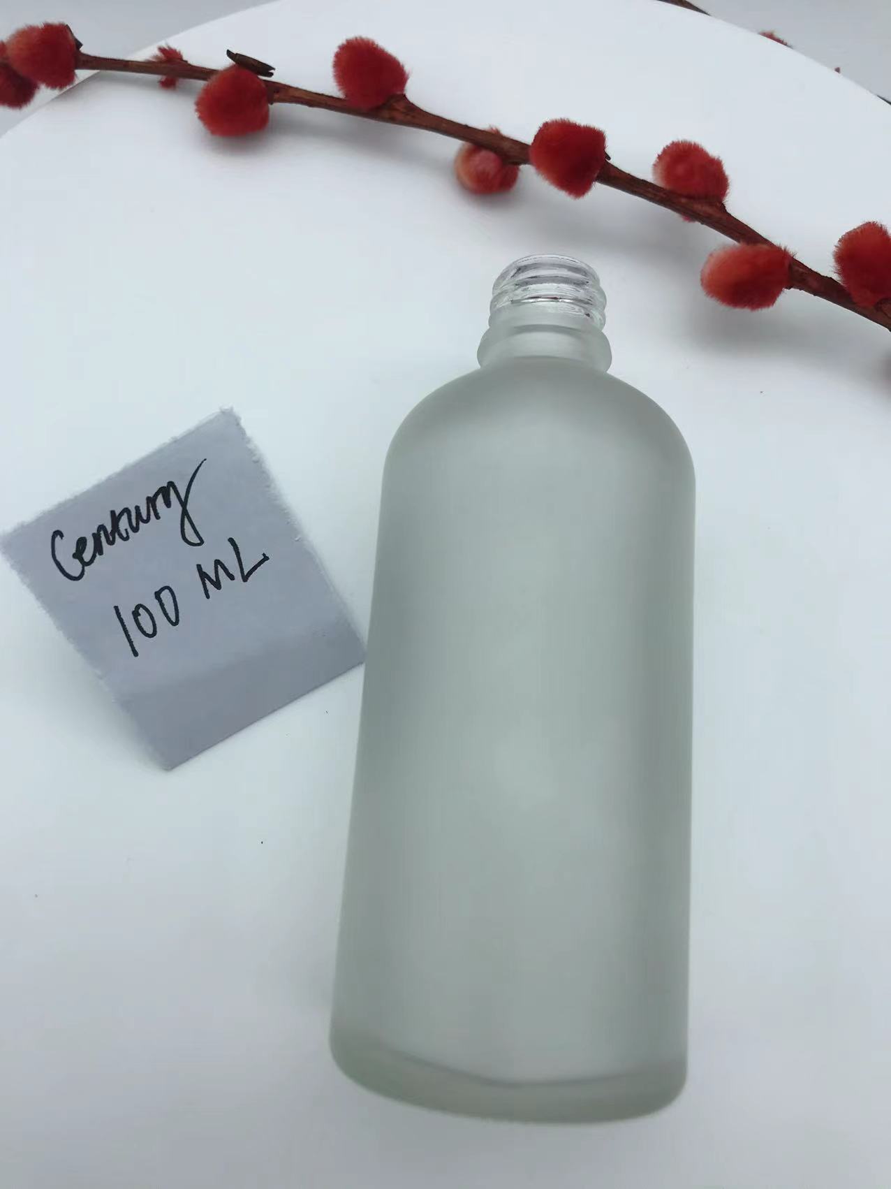 100mlmatte clear dropper glass bottle